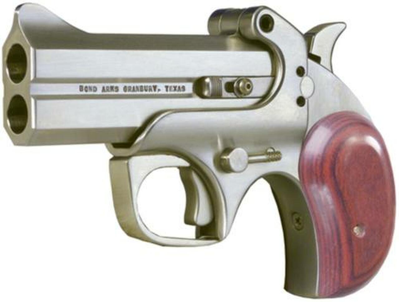 Bond Arms Century 2000 410/45LC 3.5″ 2rd Lam Rosewood Grip Satin SS