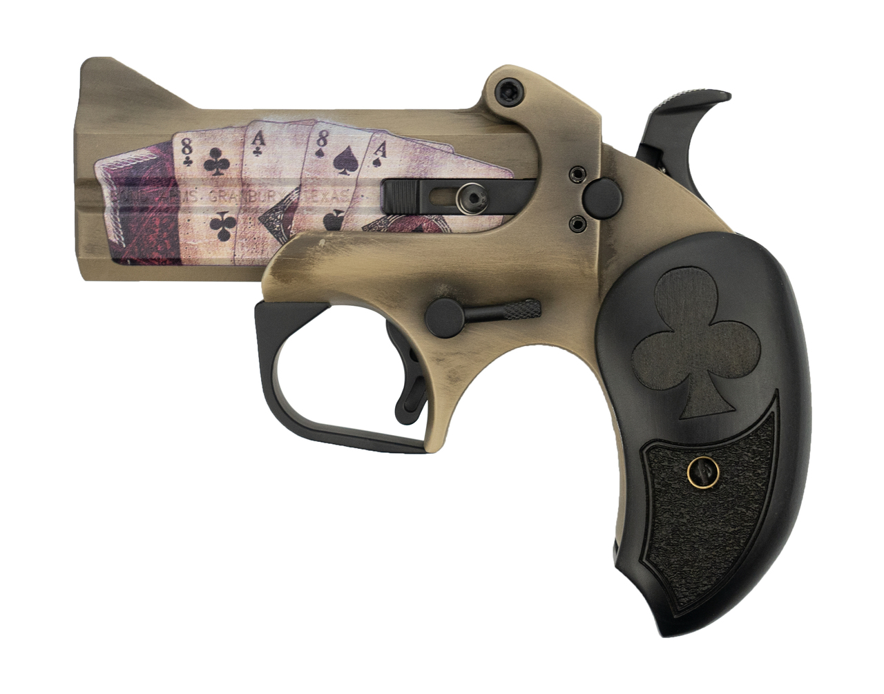 Bond Arms Dead Man’s Hand, .45 LC / .410 Ga, Distressed Sand Cerakote