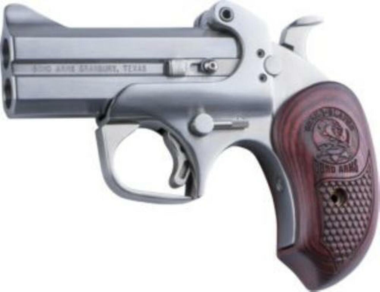 Bond Arms Snake Slayer .45 Colt/410 3.5″ Barrel SS Finish Extended Rosewood Grips 2 Shot