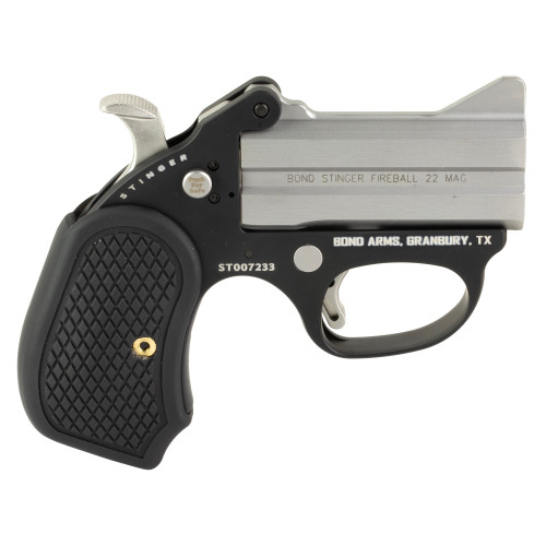 Bond Arms Stinger Fireball 22 Magnum, 3″ Barrel, Silver, Black B6 Resin Grips, 2rd
