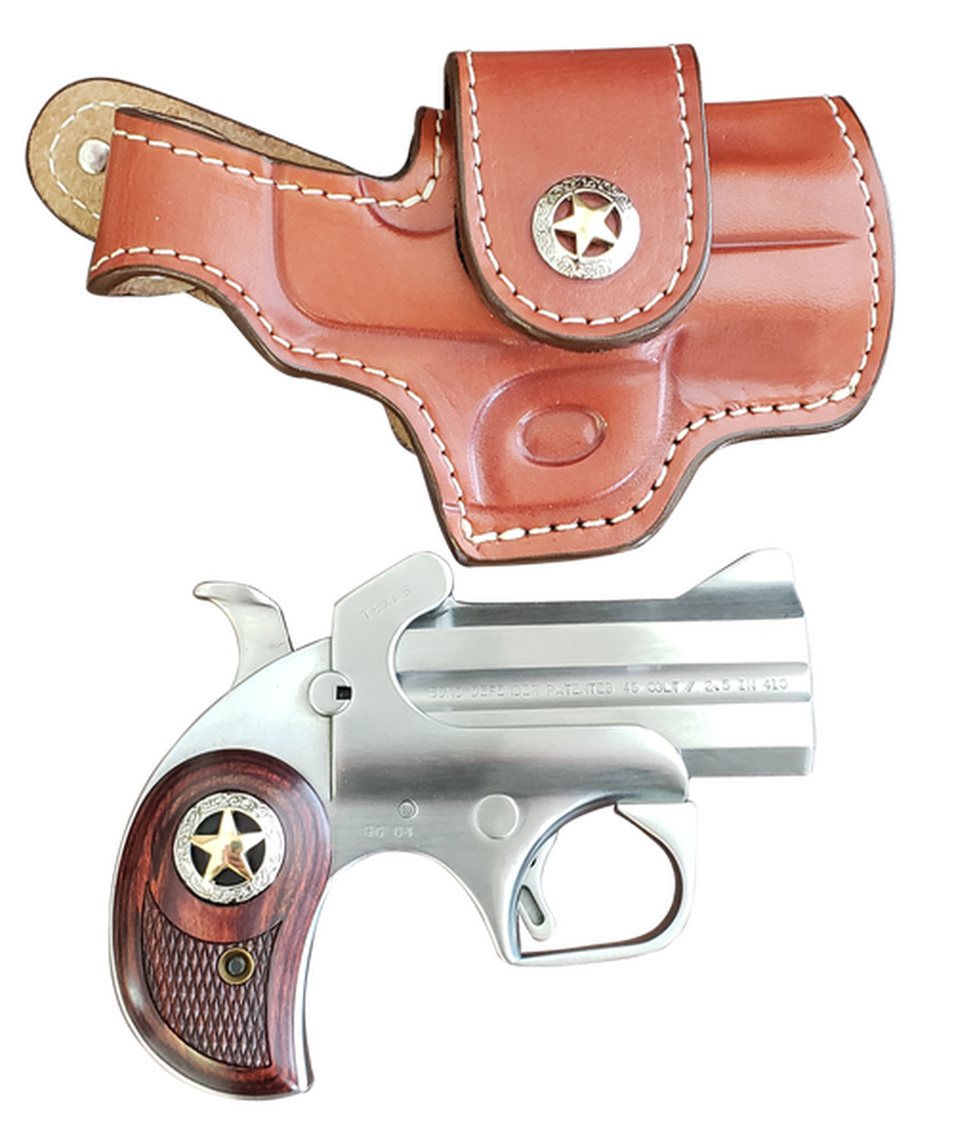 Bond Rustic Defender 45 Colt/410 Ga, 3″, Two Tone, Holster Included