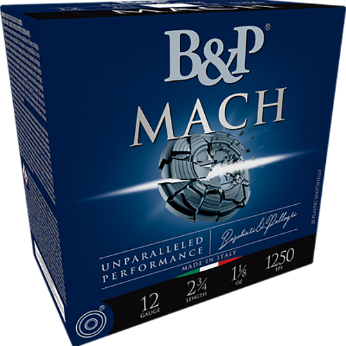 B&P F2 Mach Professional Handicap 12 Ga, 2.75″, 1 oz, 8 Shot, 25rd Box