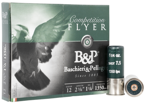 B&P Flyer Competition 12 Ga, 2.75″, 1 1/4 oz, 7.5 Shot, 10rd Box