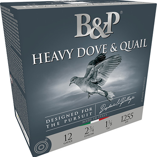 B&P Heavy Dove & Quail 12 Ga, 2.75″, 1 1/8 oz, 9 Shot, 25rd Box