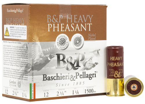 B&P Heavy Pheasant 12 Ga, 2.75″, 1 1/4 oz, 5 Shot, 25rd Box