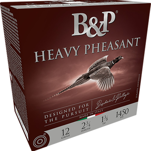B&P Heavy Pheasant 20 Ga, 3″, 1 1/4oz, 4 Shot, 25rd Box