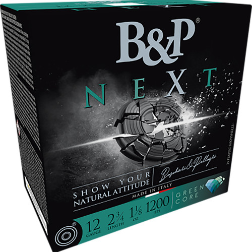 B&P Next 12 Ga, 2.75″, 1 1/8 oz, 8 Shot, 25rd Box