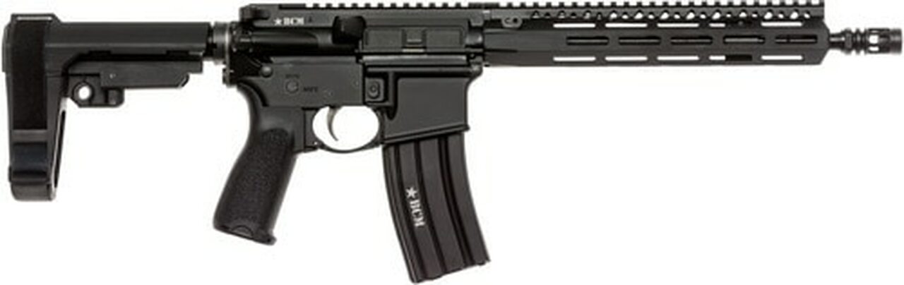 Bravo Company Recce 11 MCMR AR-15 Pistol 5.56/223, 11.5″ ELW Barrel, M-Lok Rail, SBA3 Brace, 30rd Mag