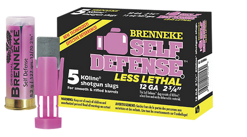 Brenneke Self Defense 12 Gauge 2.75″ 1/3 oz, Sabot Slug, 5rd
