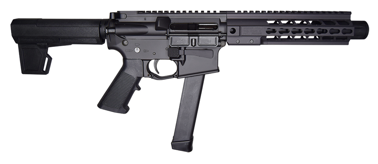 Brigade BM-9 9mm, 9″ Barrel, Black Graphite and Cerakote, Pistol Brace, 33rd