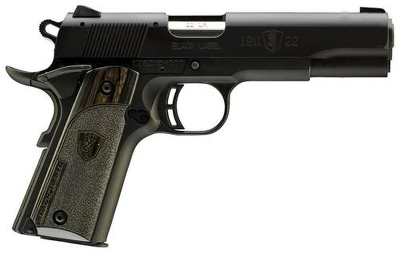 Browning 1911-22 Compact Black Label 22LR 3.5″ Black Laminate Grip