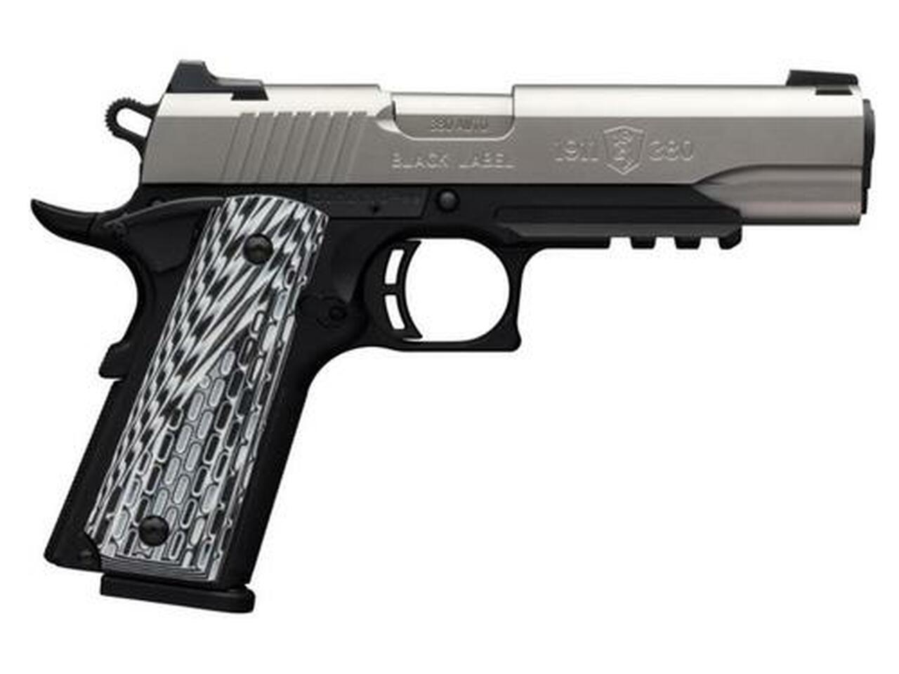 Browning 1911-380 Black Label Pro with Rail Single 380 ACP, SS, Rail