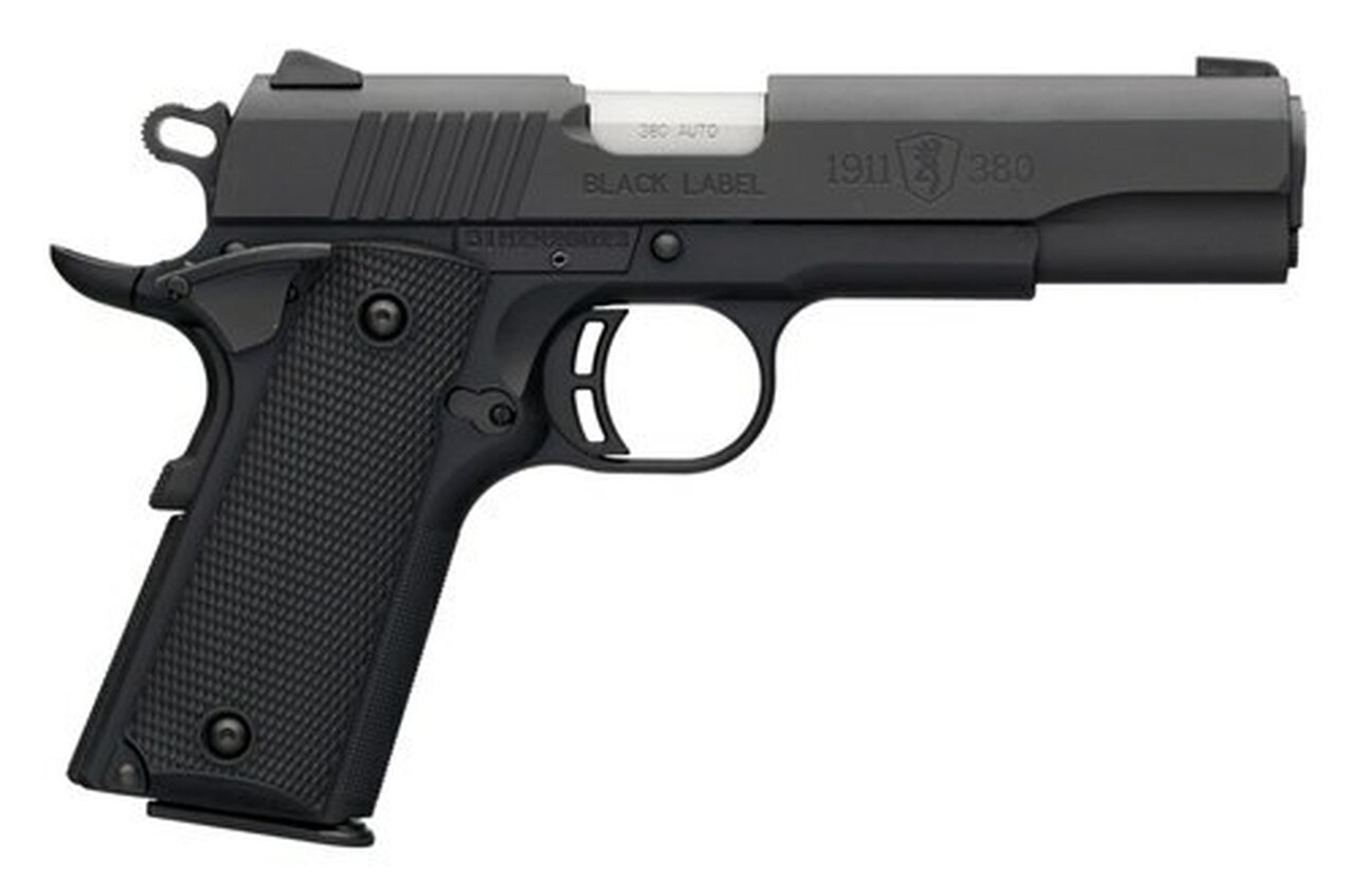 Browning 1911 Black Label, .380 ACP, 3.625″ Barrel, 8rd, Black