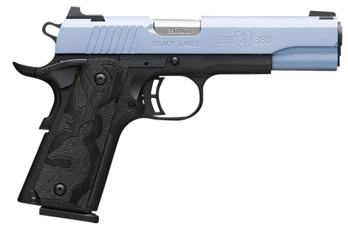 Browning 1911 Black Label 380 ACP, 3.63″ Barrel, Polar Blue Cerakote, 10rd