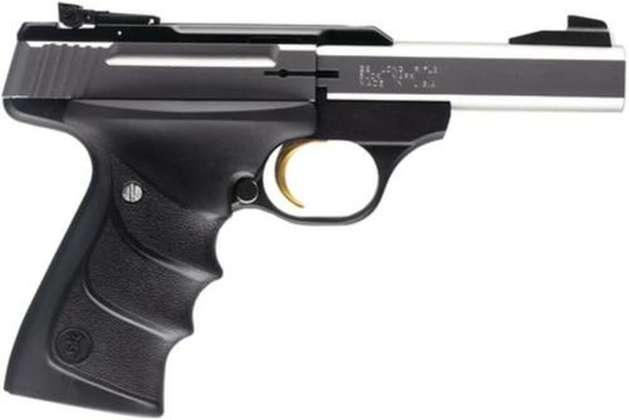 Browning 22LR Buck Mark Standard, Stainless Steel Finish & Ultragrip RX Grips