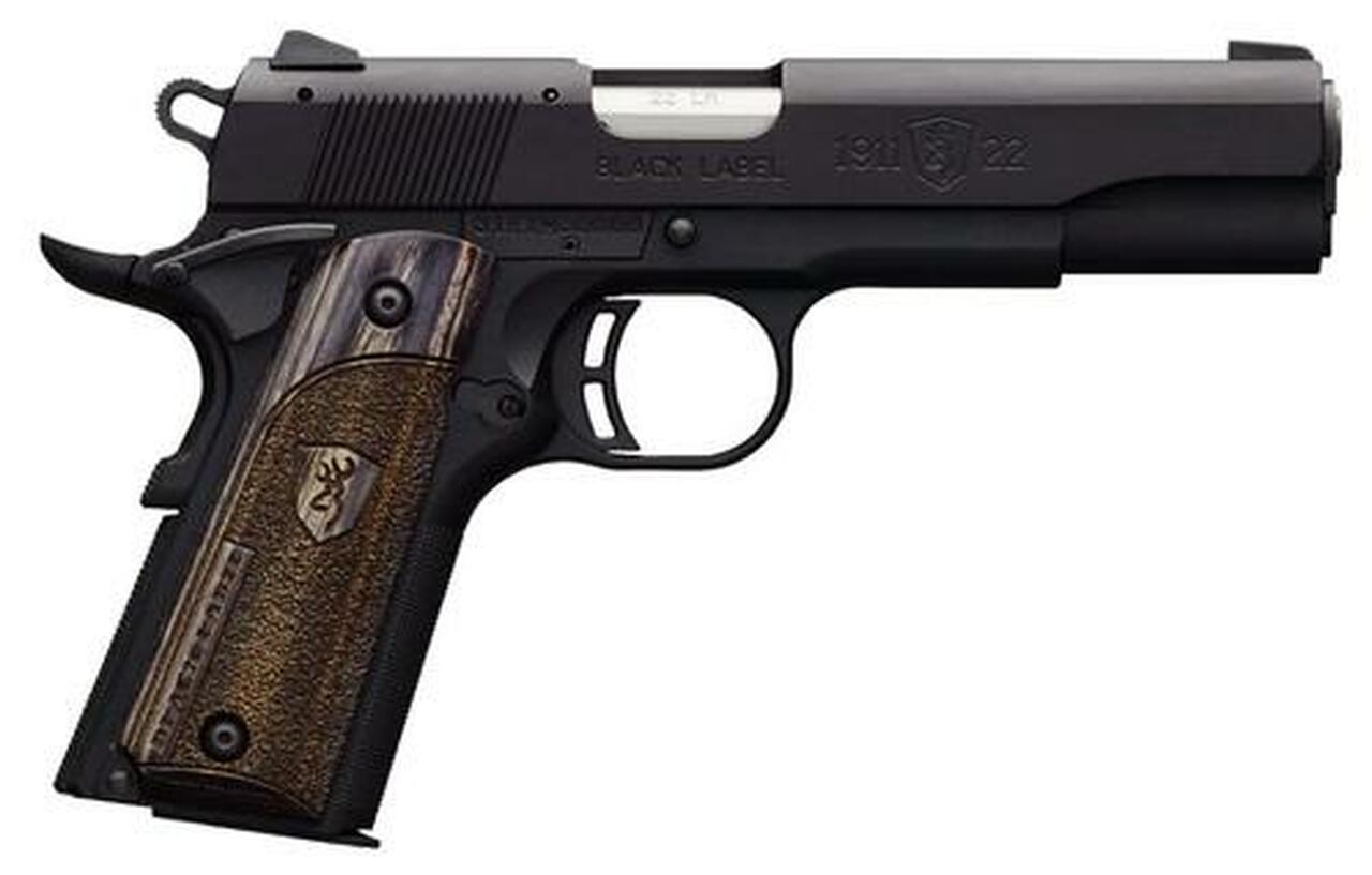 Browning Black Label Gray Compact 1911, 22LR, 3.62″, 10rd, Combat Sights