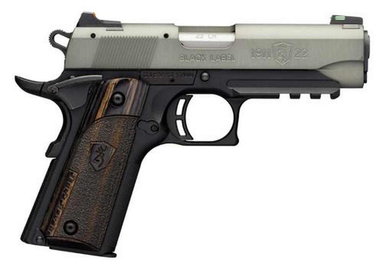 Browning Black Label Gray Compact 1911, 22LR, 3.75″, 10rd