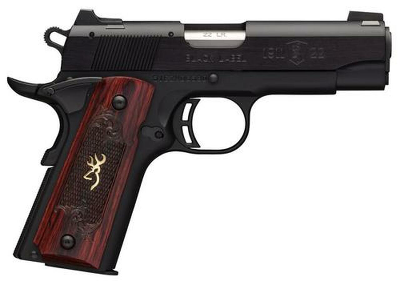 Browning Black Label Medallion Compact, 22LR, 3.62″, 10rd, Rosewood Grips