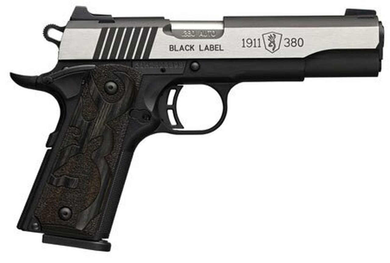 Browning Black Label Medallion Pro, .380 ACP, 4.25″, 8rd, Stainless Steel