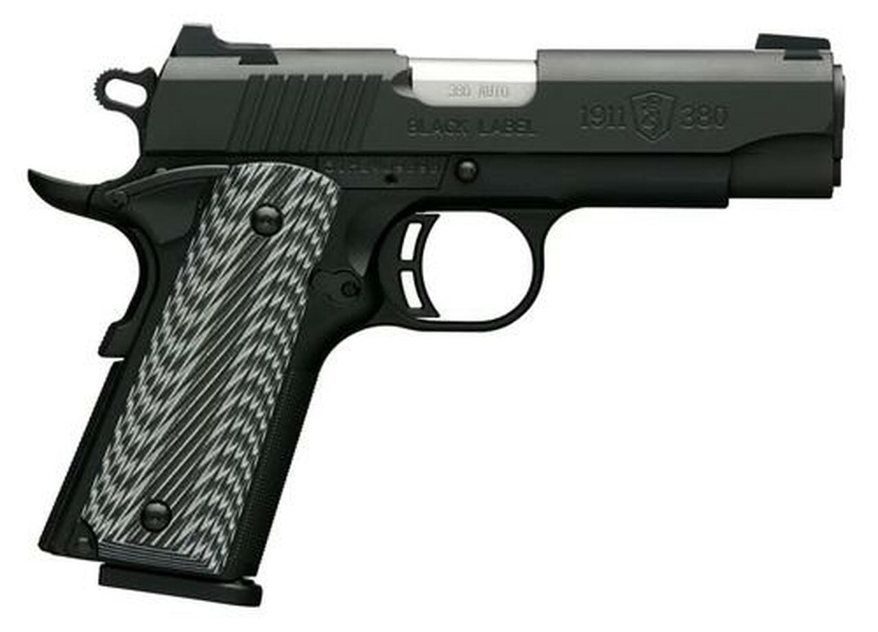 Browning Black Label Pro Compact 1911, .380 ACP, 3.62″, 8rd