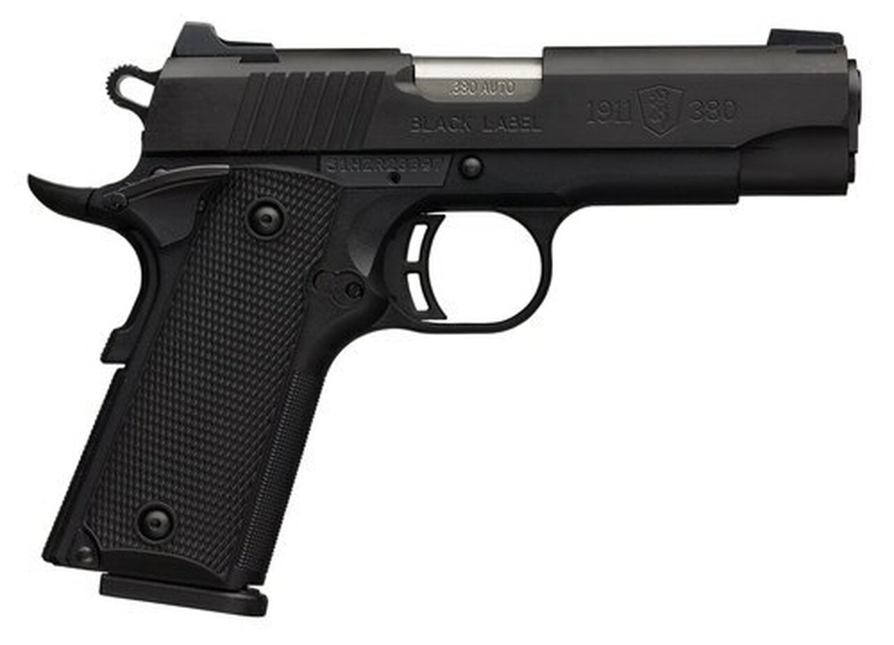 Browning Black Label Special Compact 1911, .380 ACP, 3.625″, 8rd, Black