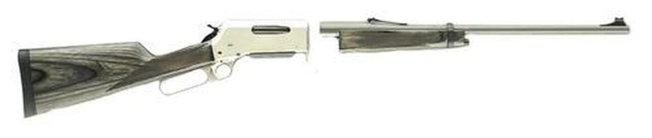 Browning BLR Lightweight 81 Takedown .450 Marlin, 20″ Barrel, Gray Laminate Stock, Stainless Steel, MSS,, rd, 3 rd