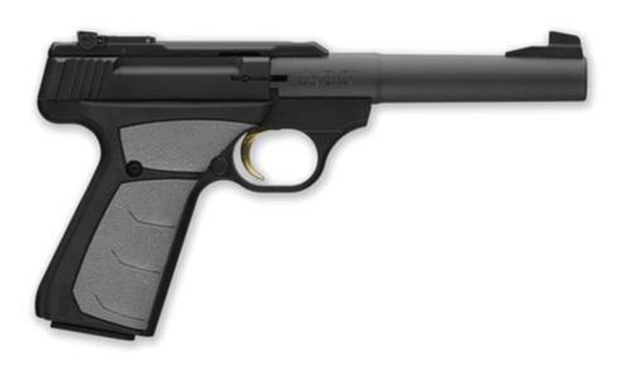 Browning Buck Mark Camper UFX 22LR 5.5″ Tapered Bull Barrel Matte Blue Finish UFX Ambidextrous Grips 10rd