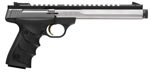 Browning Buck Mark Contour 22 LR, 7.65″ Threaded Barrel, Stainless Serrated Slide, 10rd