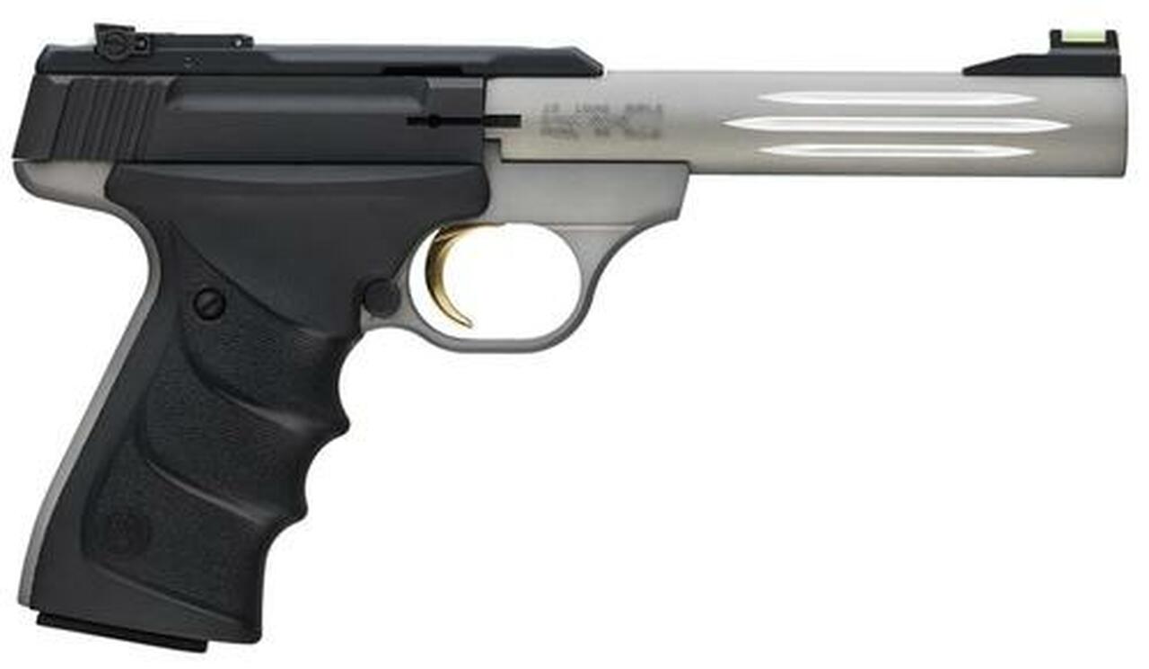 Browning Buck Mark Lite Gray URX DA 22LR 5.5″ Barrel, Black Synthetic Grip Gray, 10rd