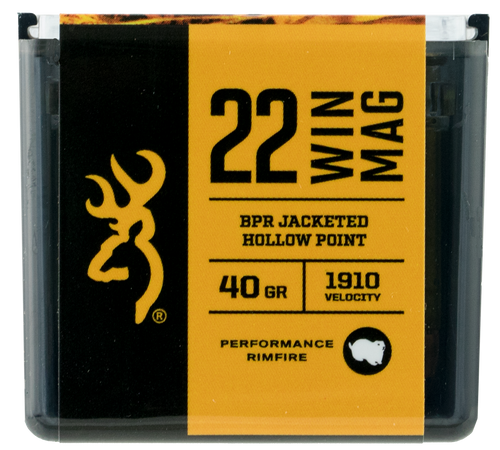 Browning Performance Rimfire 22 WMR, 40gr, Jacketed Hollow Point, 50rd Box