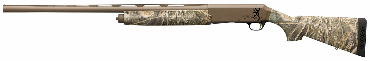 Browning Silver Max-5 12 Ga, 3.5″ Chamber, 28″ Barrel, Flat Dark Earth, Camo Composite Stock, 4Rd