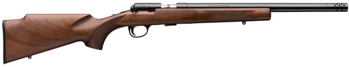 Browning T-Bolt Target 22 LR, 16.5″ Barrel, Satin Black Walnut, Muzzle Break, Black Rec, 10rd