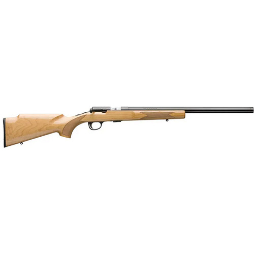Browning T-Bolt Target SR 22 LR, 20″ Threaded Barrel, Gloss AAA Maple, Black Rec, 10rd