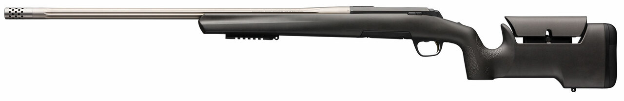 Browning X-Bolt Max Varmint/Target 204 Ruger, 26″ Barrel, Matte Black Satin Gray, Fixed Max Adjustable Comb Stock, Black, 5rd