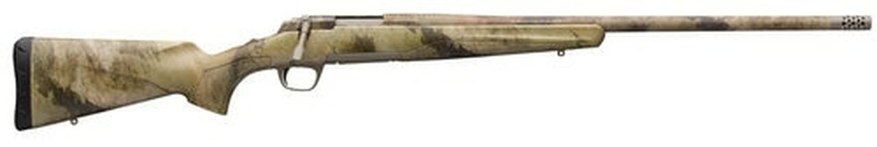 Browning, X-Bolt Predator Hunter, Bolt, 6.5 Creedmoor, 22″ Barrel, Threaded 5/8X24, Muzzle Brake, A-TACS AU Camo Stock and Barrel, Right Hand, 4Rd