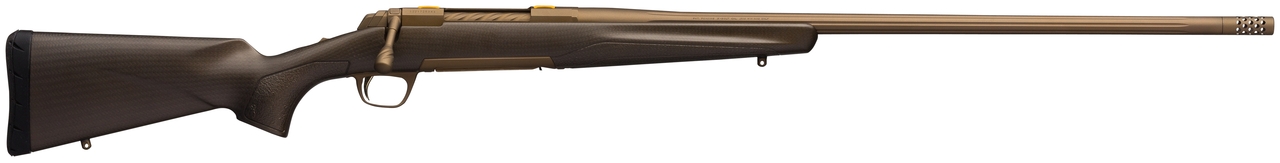 Browning X-Bolt Pro Long Range 300 PRC 3+1 26″ Burnt Bronze Cerakote Fixed Textured Grip Panels Stock Right Hand