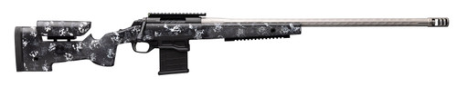 Browning X-Bolt Target Pro 6mm GT, 26″ Threaded Barrel, Matte Black w/ Gray & White Splatter, McMillan A3-5 Stock, 10rd