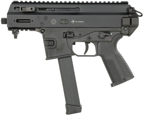 B&T APC9K Pro 9mm, 4.3″ Threaded Barrel, Black, Glock Magazine Compatible, 30rd