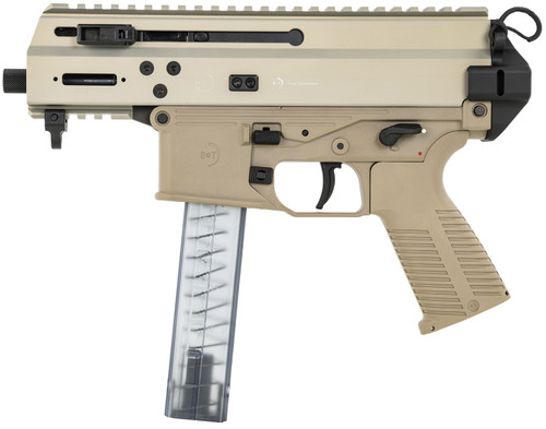 B&T APC9K Pro 9mm, 4.3″ Threaded Barrel, Tan, Optic Ready, 30rd