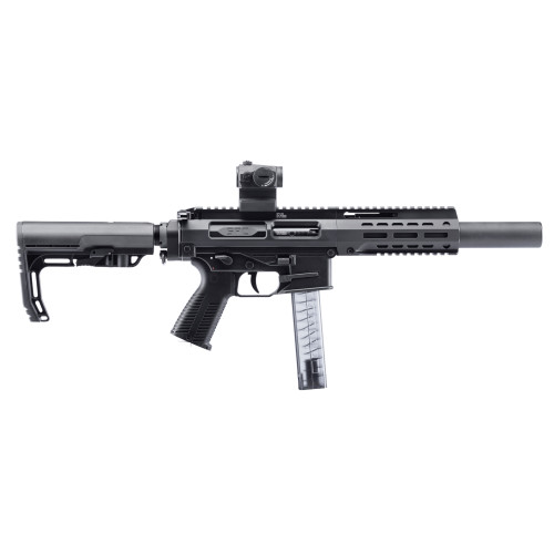 B&T SPC SBR, 9mm, 4.5″ Barrel, Black, Includes Suppressor/Reflex Sight, 30rd