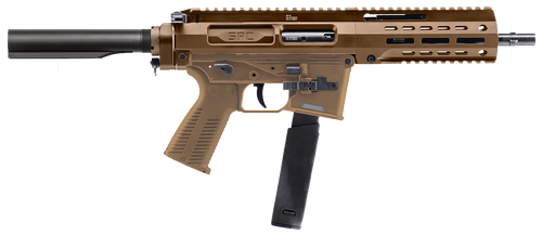 B&T SPC10 9mm, 8.9″ Barrel, Coyote Brown, Buffer Tube, Glock Mag Compatible, 30rd