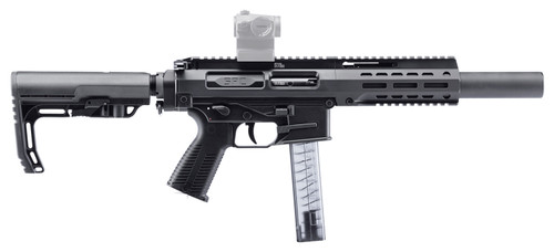 B&T SPC9 SD 9mm, 4.5″ Barrel with RBS Suppressor, Black, Optic Ready, 33rd