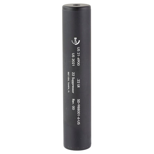 B&T USA Tiger 22 LR Suppressor, 5.5″, Black, Direct Thread, Aluminum