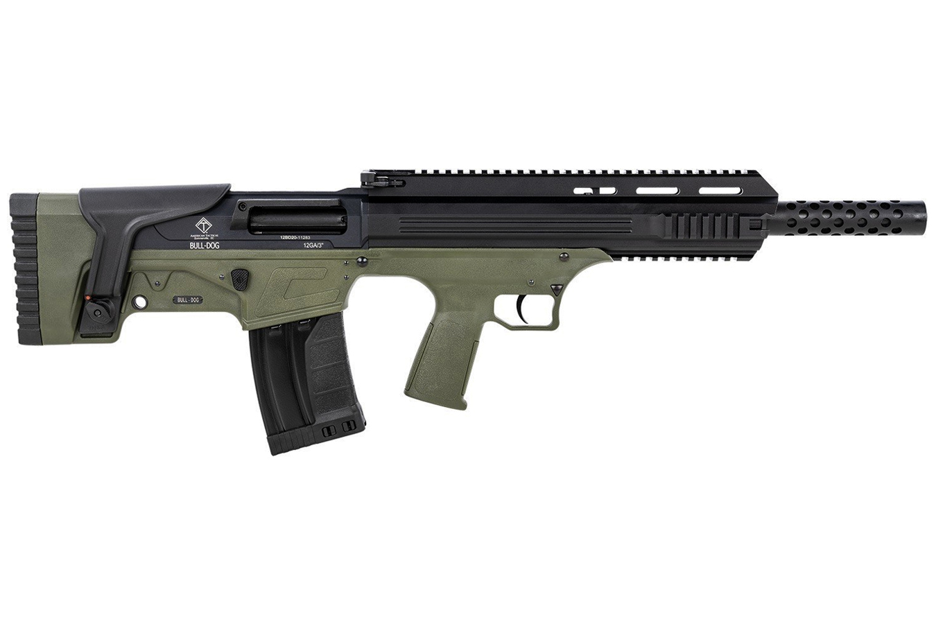 Bull-Dog 12 Gauge OD Green Semi-Auto Bullpup Shotgun