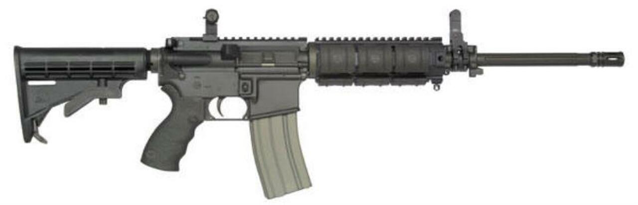 Bushmaster E2S AR-15 Modular Carbine 5.56mm/223 Fluted Barrel, Flip Up Sights, 30rd Mag