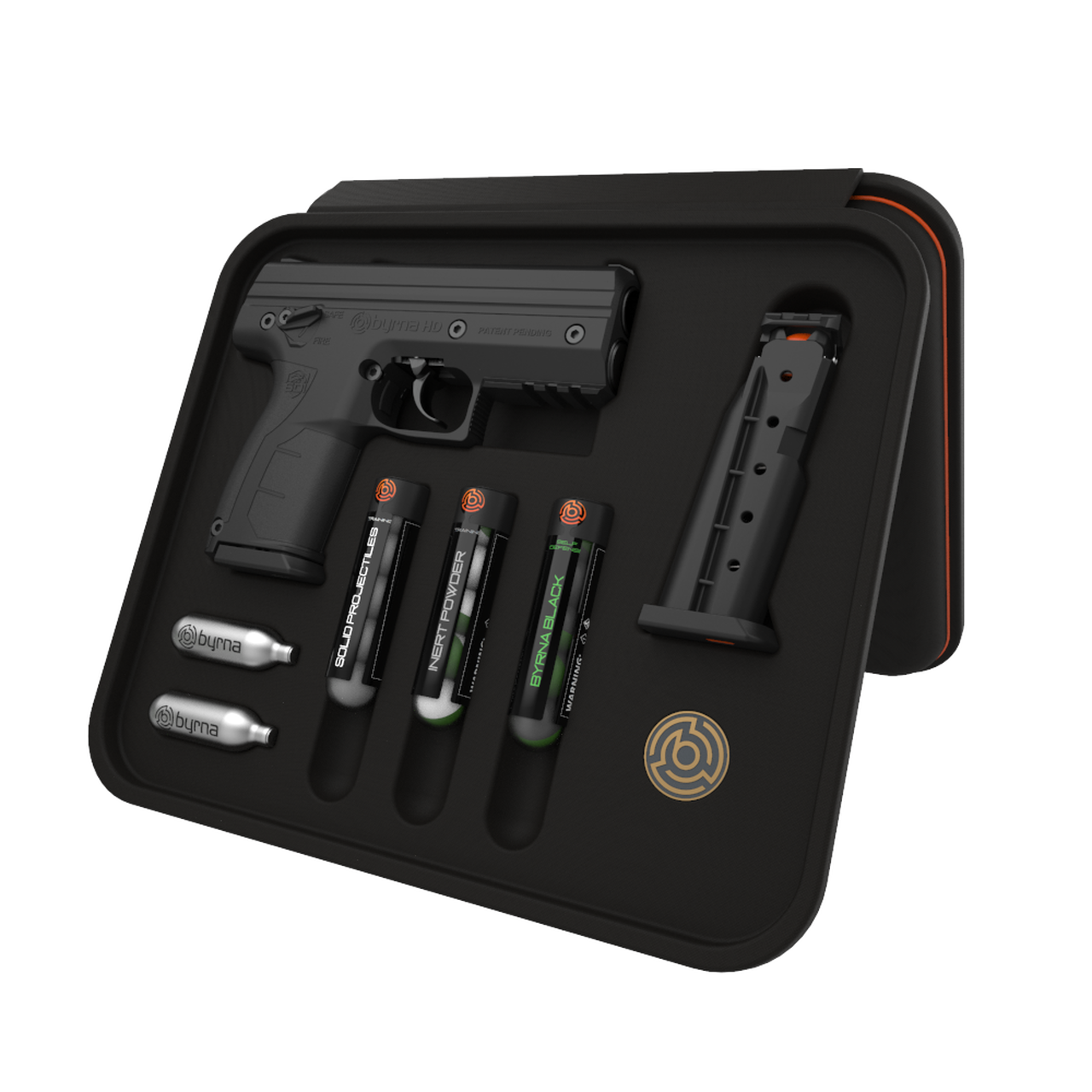 Byrna HD Ready Kit – Black (NV,MI,WI) Non-Lethal Self Defense Weapon, 2- 5rd Mags, No Permits or Background Checks