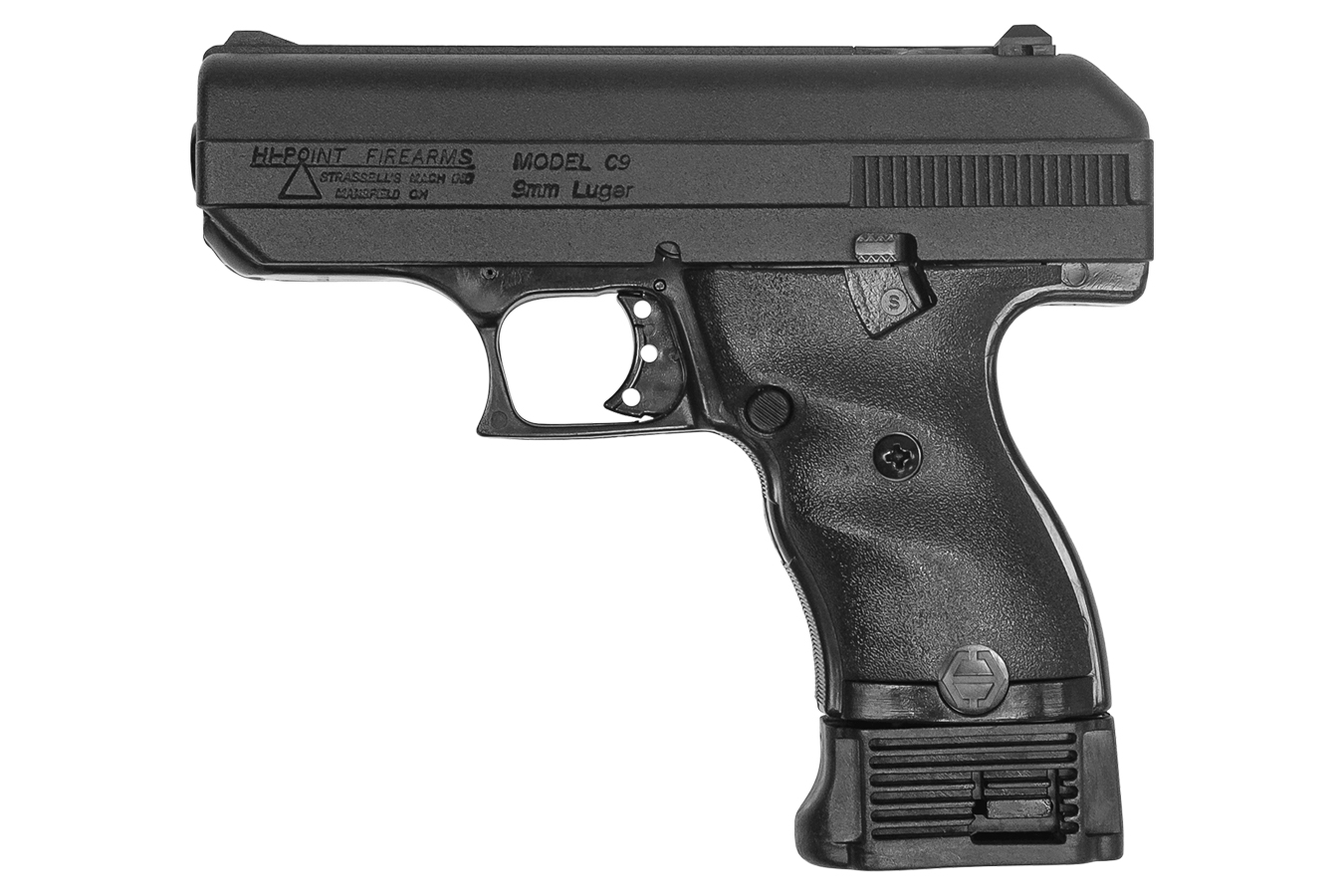 C-9 9mm Pistol with Extra 10-Round Magazine and Speedloader