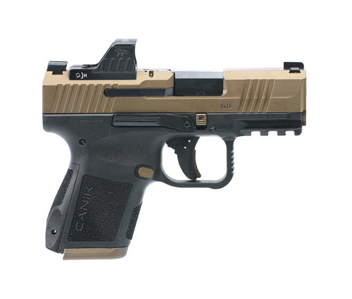 Canik METE MC9 9mm, 3.18″ Barrel, Bronze Slide, Black Frame, MeCanik MO1 Optic, 15rd