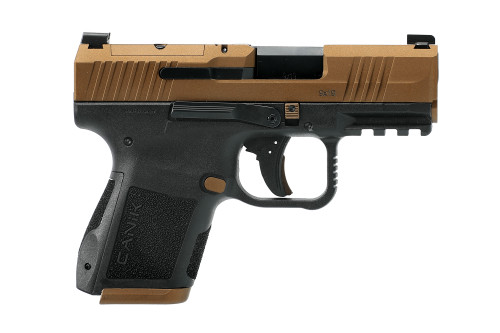 Canik METE MC9 9mm, 3.18″ Barrel, Bronze Slide, Black Frame, Optic Ready, 10rd
