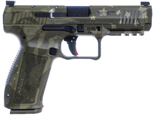 Canik Mete SFT 9mm, 4.46″ Barrel, “We the People” Green Cerakote, Polymer Frame, 20rd